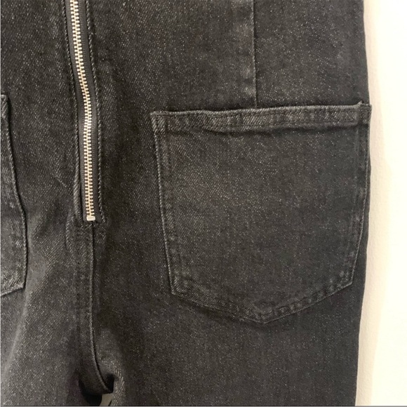 NWT WeWoreWhat Asymmetrical Denim Chain Strap Jumpsuit - Picture 11 of 11